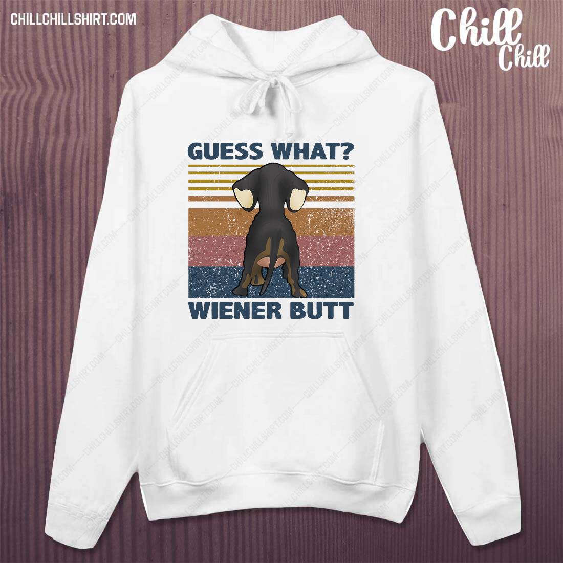 Dachshund Guess What Wiener Butt Vintage Retro Shirt hoodie