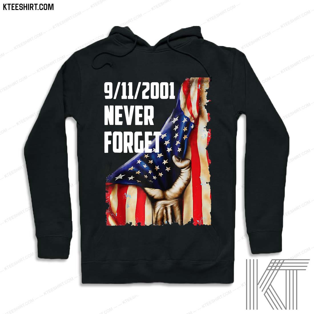 20 Year 911 Memorial Never Forget Patriot Day Vintage Flag Shirt hoodie