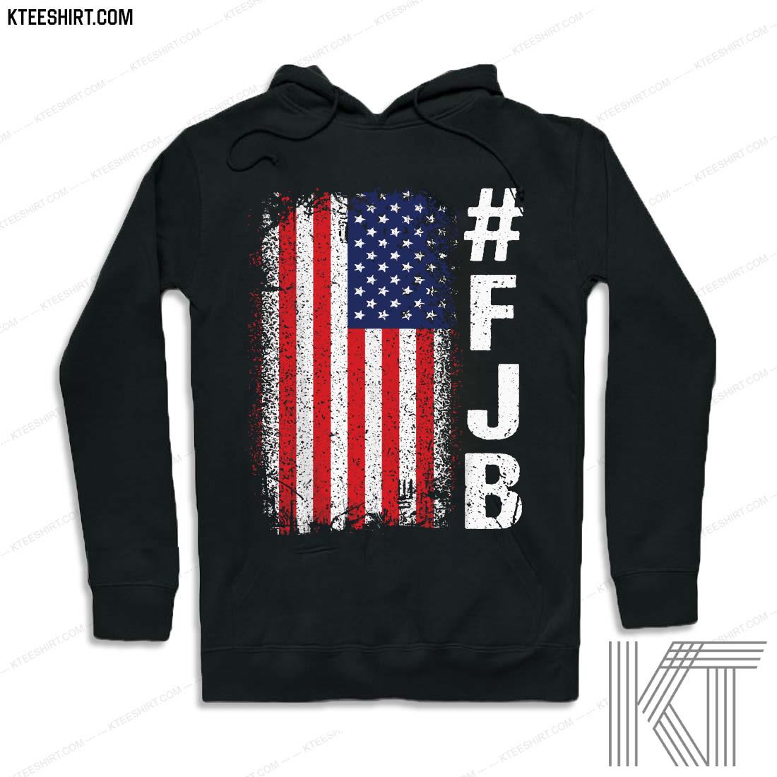 #FJB FJB Pro America US Distressed Flag F Biden Anti-Biden Shirt hoodie