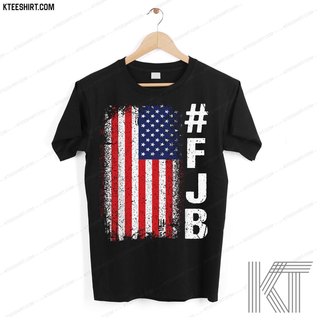 #FJB FJB Pro America US Distressed Flag F Biden Anti-Biden Shirt