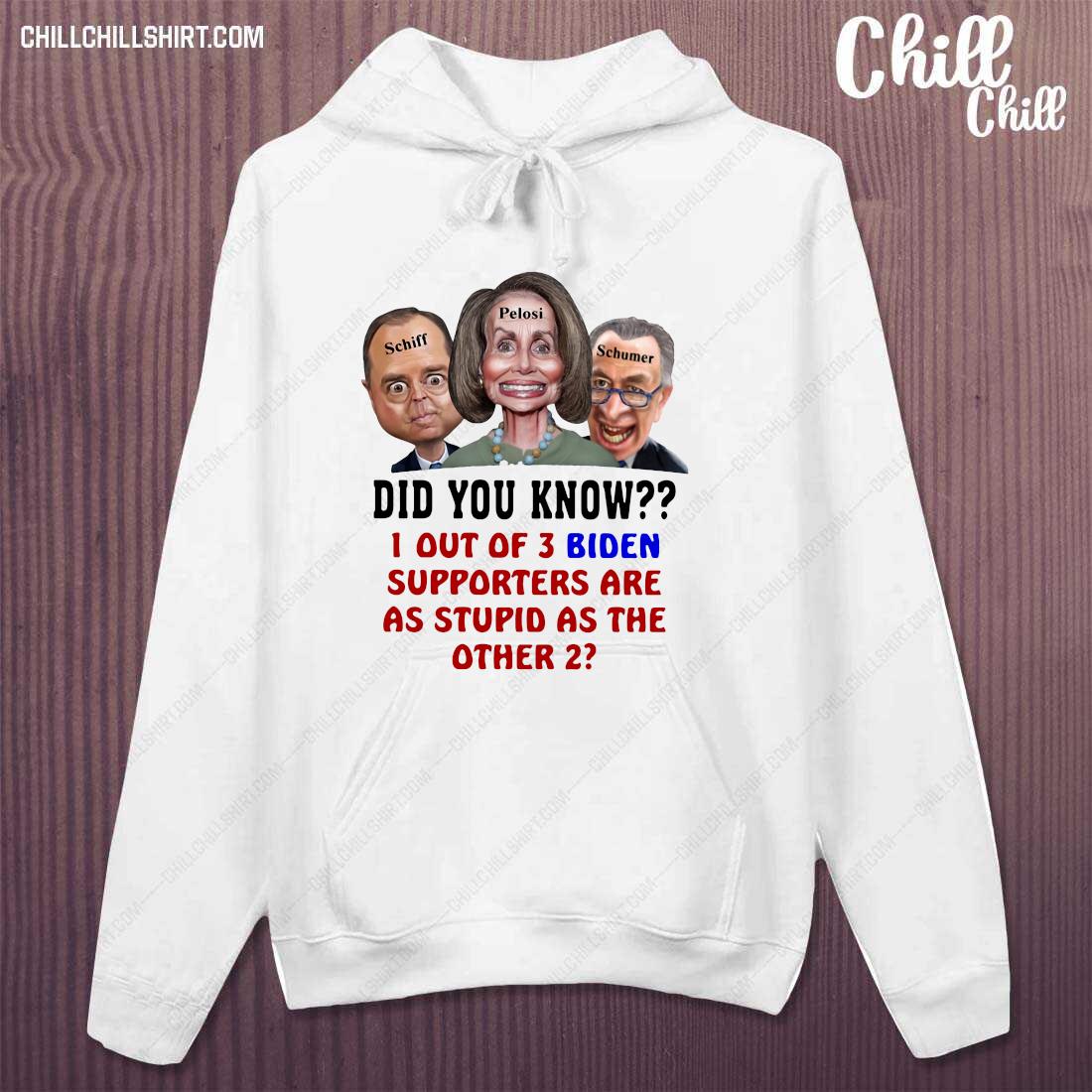 1 Out Of 3 Biden Supporters Are As Stupid As The Other 2 Shirt hoodie