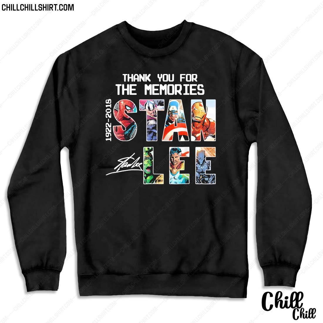 thanks for the memories stan lee shirt