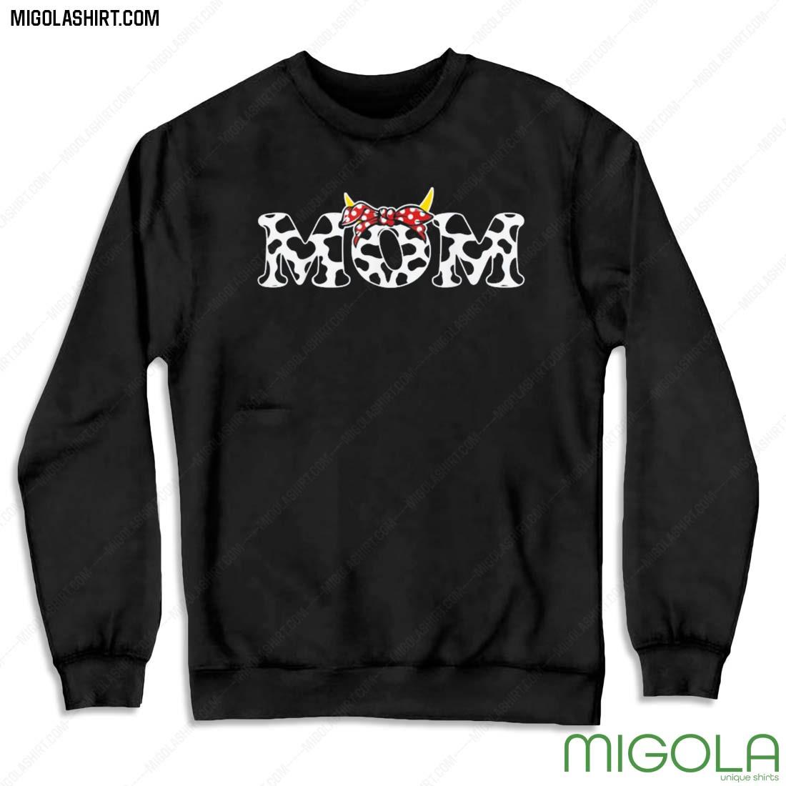 cow print mom shirt