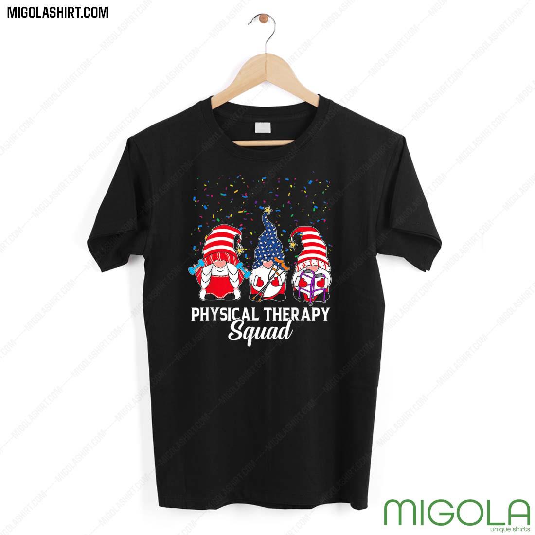 Gnomes Physical Therapy Squad 4th Of July Independence Day Shirt