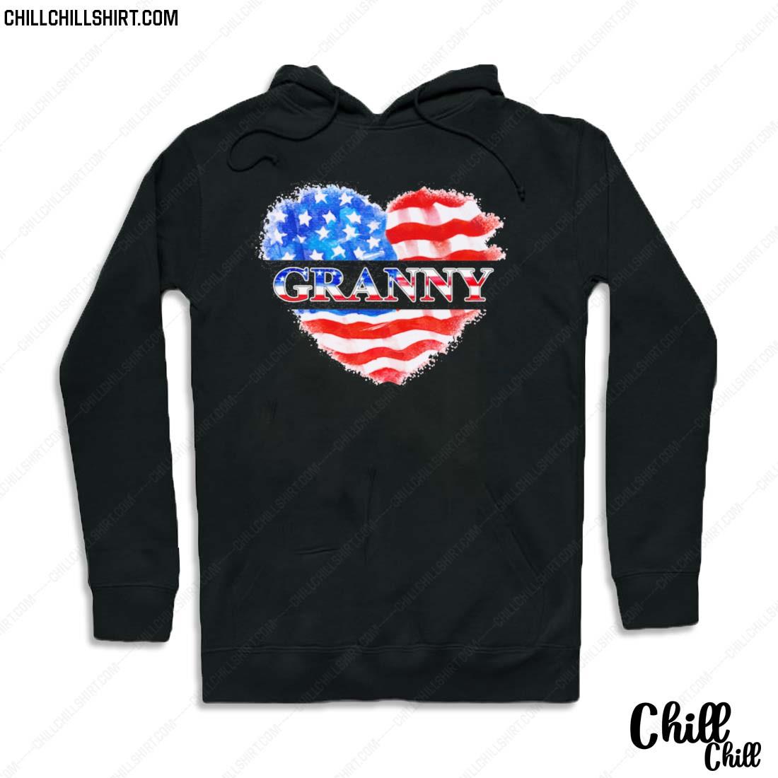 Nice 4th Of July Granny Heart Independence Shirt Hoodie