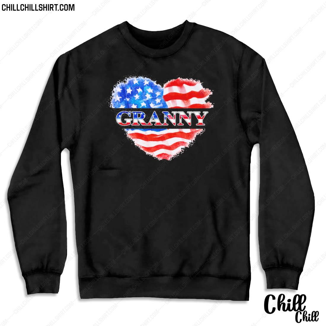 Nice 4th Of July Granny Heart Independence Shirt Sweater