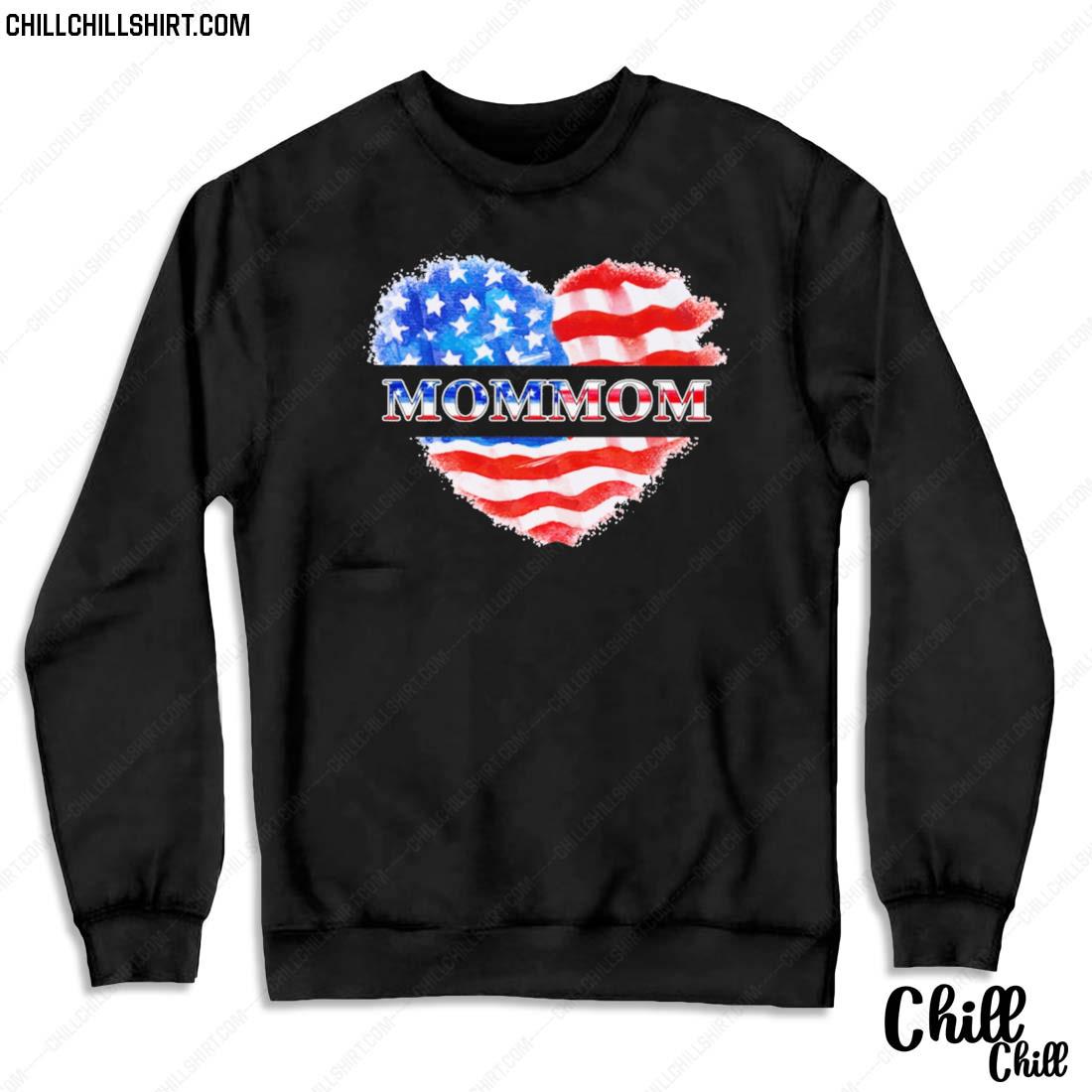 Nice 4th Of July Mommom Heart Independence Shirt Sweater