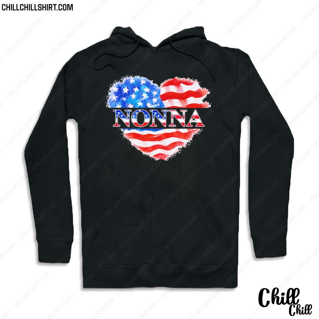 Nice 4th Of July Nonna Heart Independence Shirt Hoodie