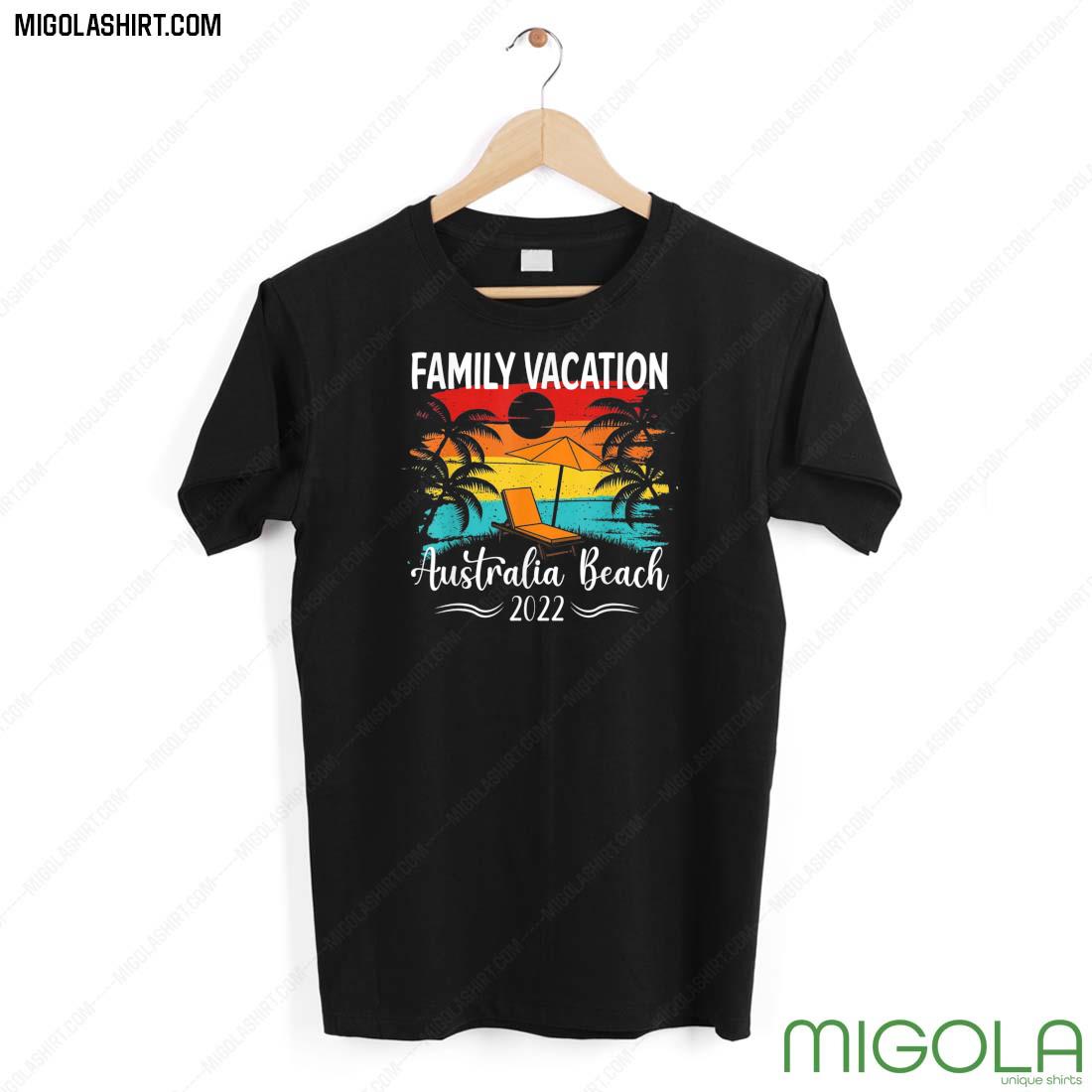 Retro Vintage Family Vacation 2022 Australia Beach Shirt