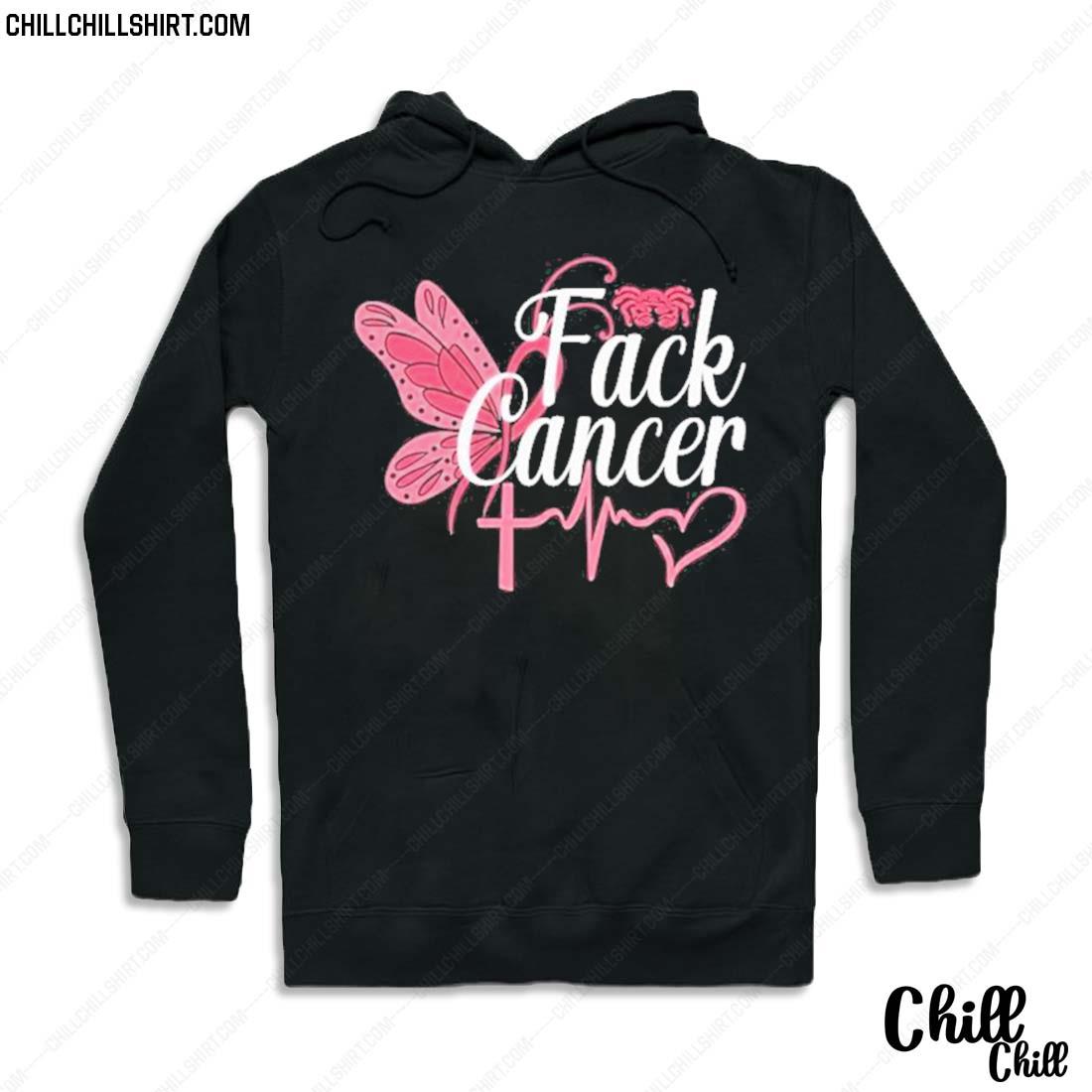 Nice fack Cancer Butterfly Breast Cancer Shirt Hoodie