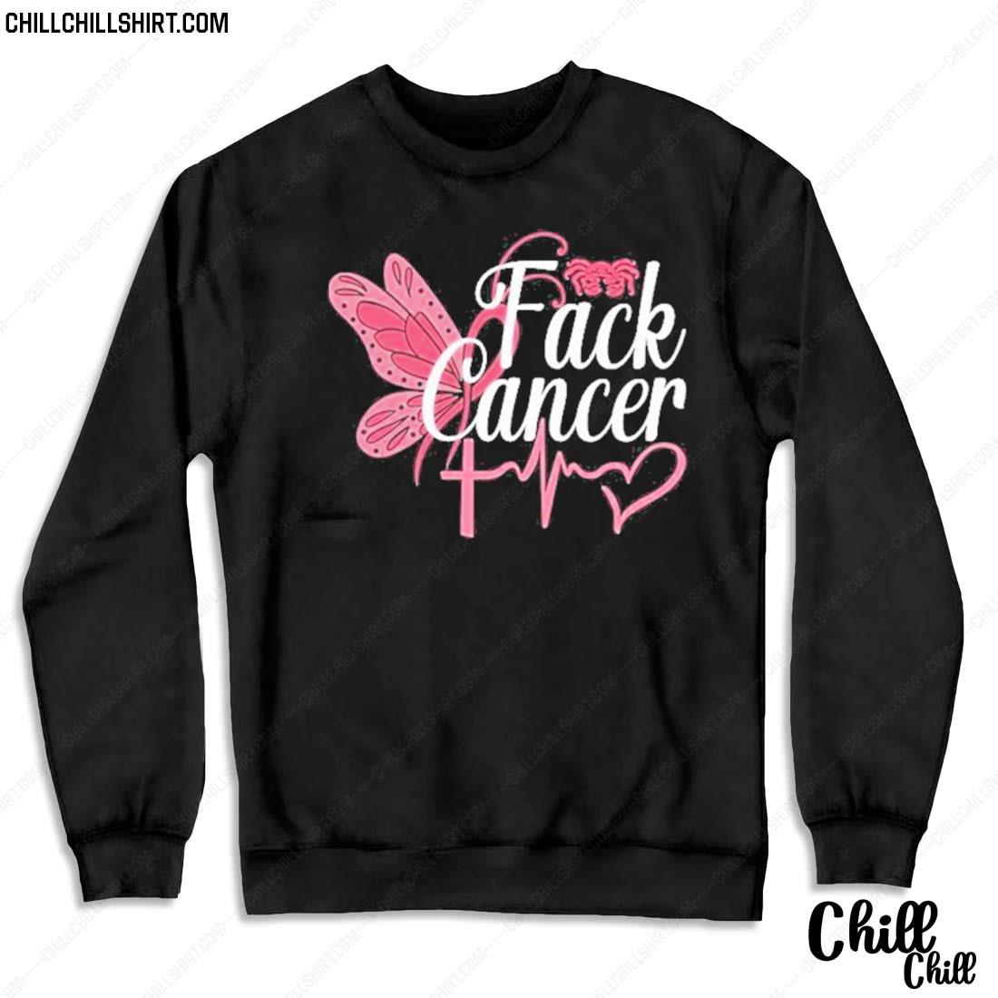 Nice fack Cancer Butterfly Breast Cancer Shirt Sweater