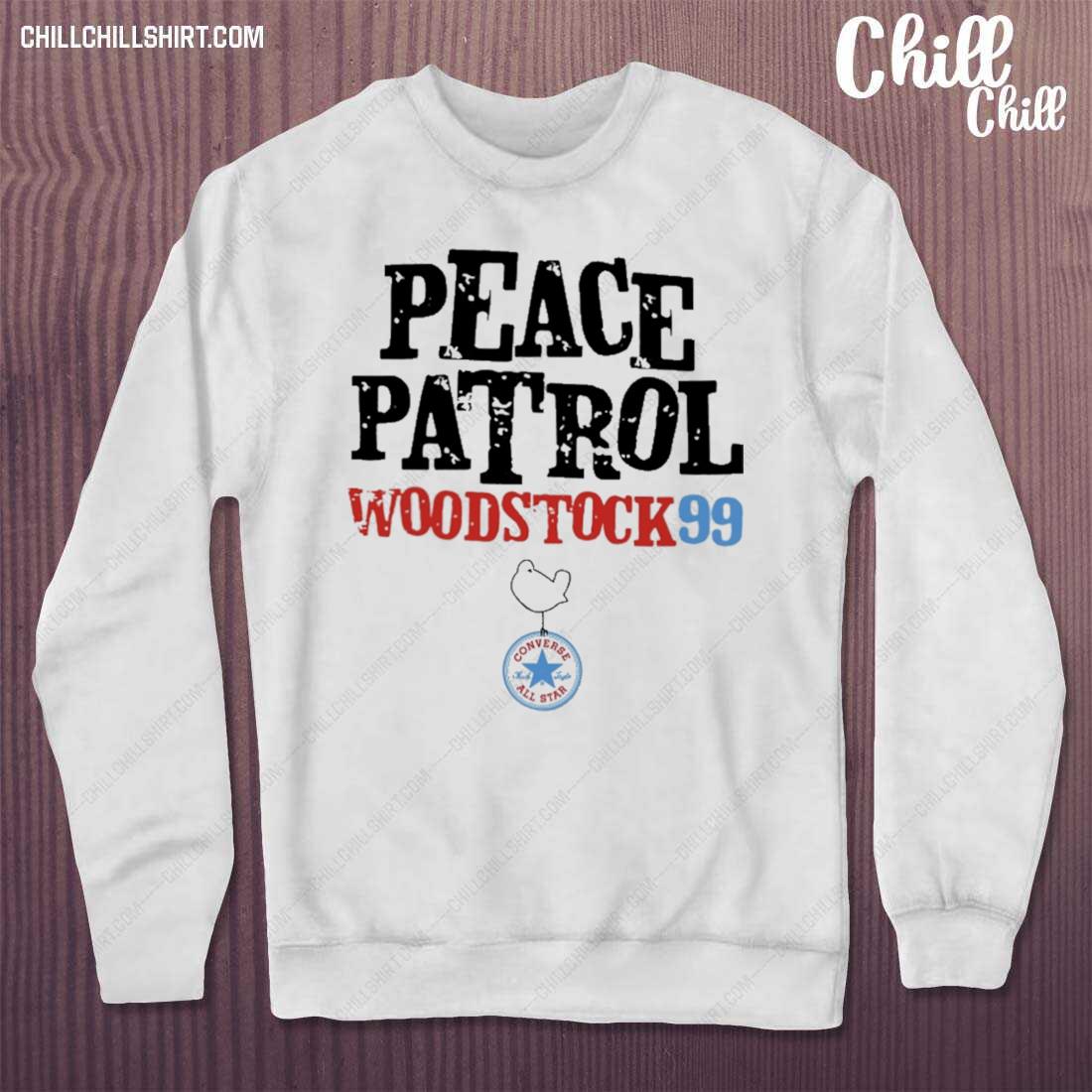 Nice michael Lang Peace Patrol Woodstock 99 Shirt sweater