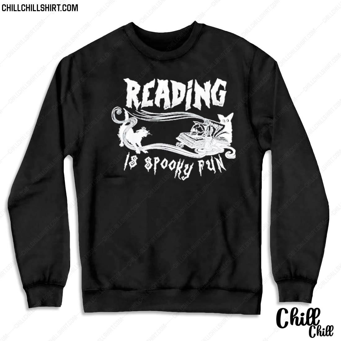 Nice reading is spooky fun Halloween Women’s Book Lovers Teacher Shirt Sweater