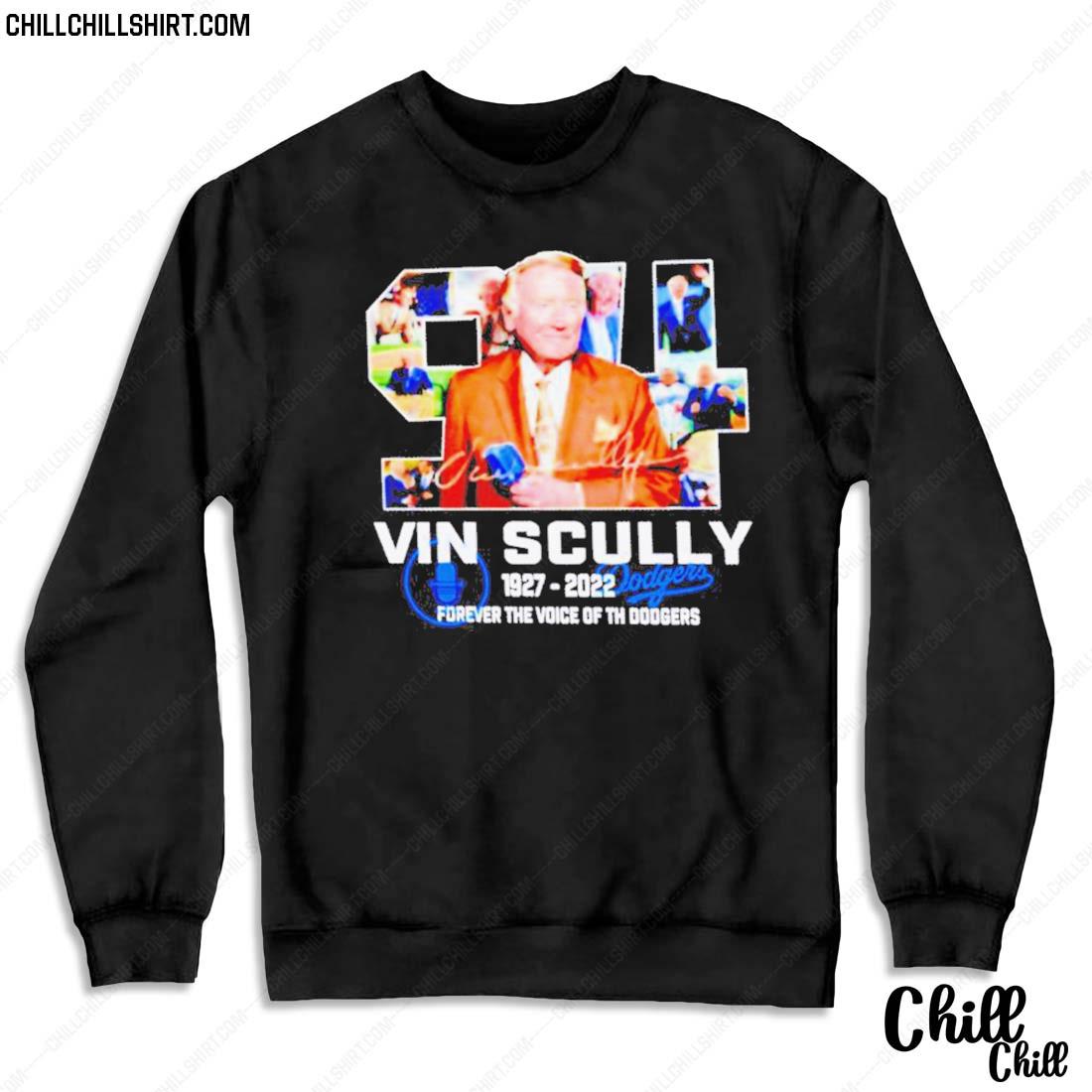 Nice vin Scully 1927-2022 Forever The Voice Of The Dodgers Baseball Shirt Sweater