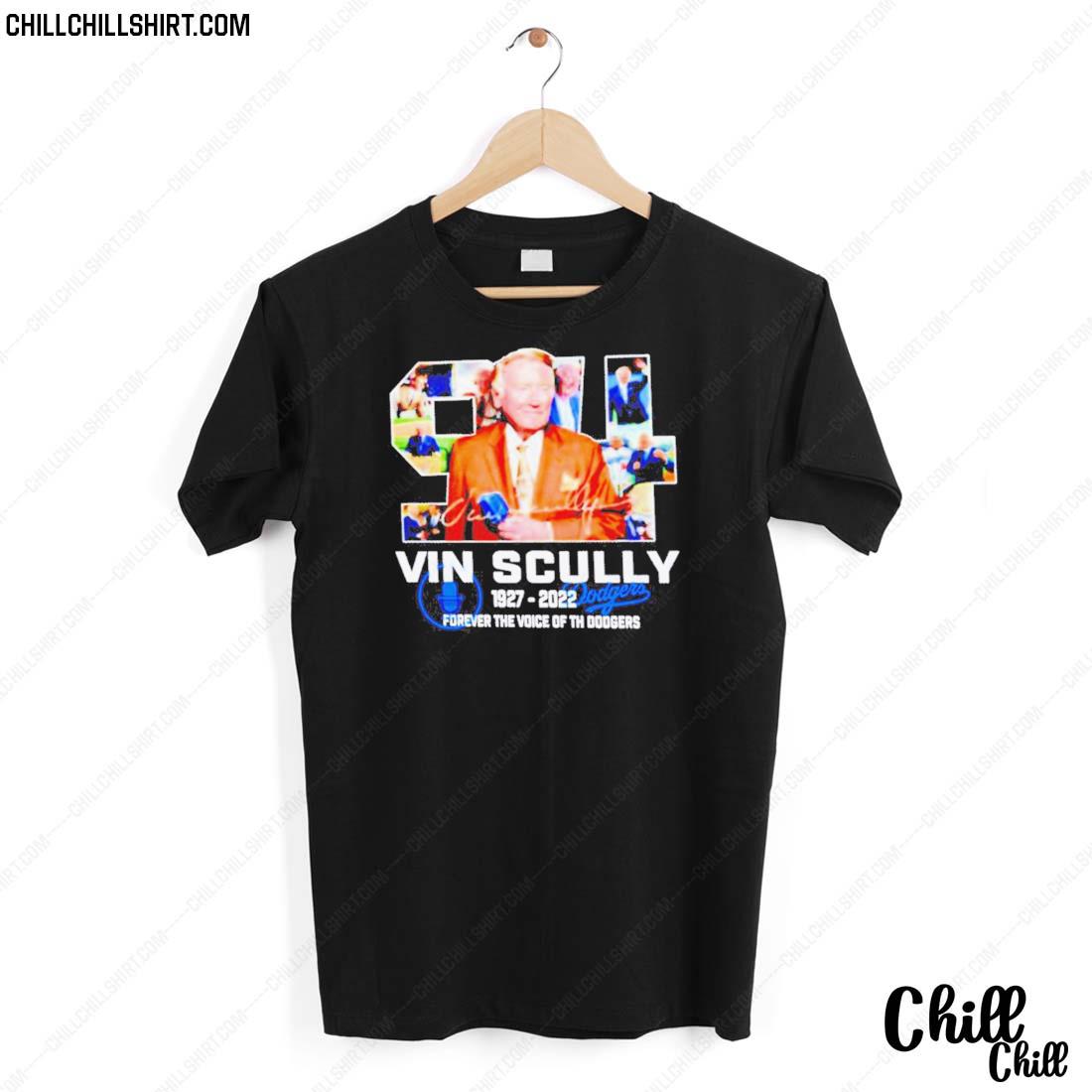Nice vin Scully 1927-2022 Forever The Voice Of The Dodgers Baseball Shirt