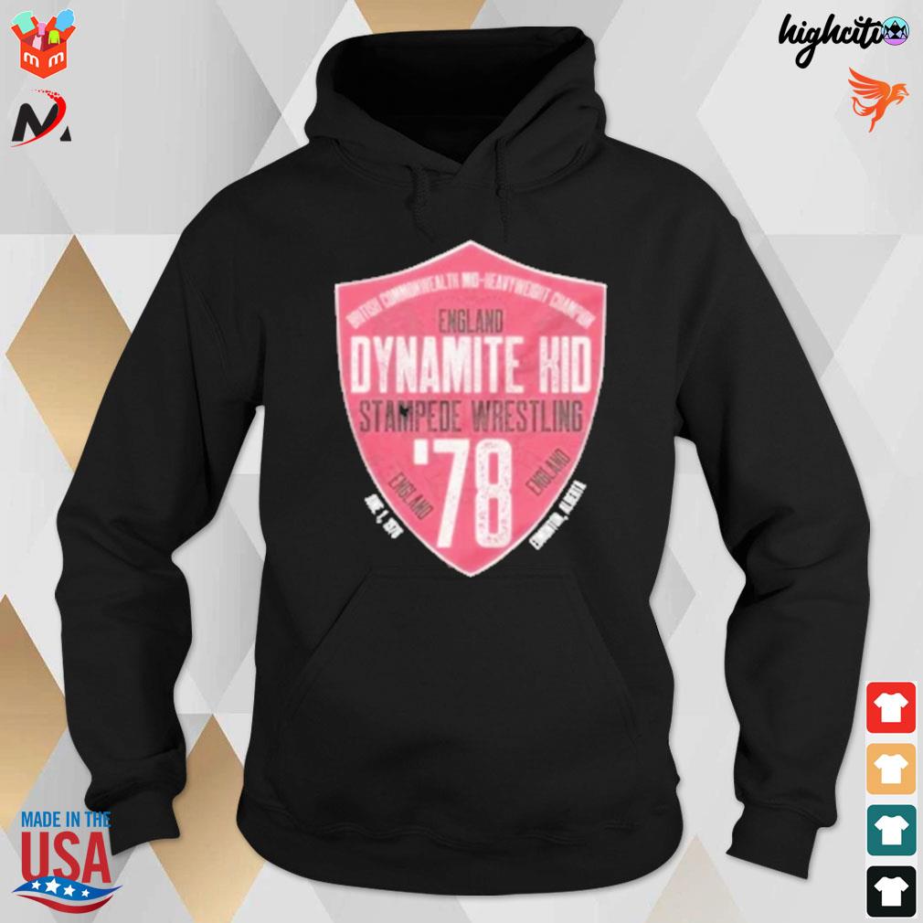 Dynamite kid stampede wrestling England british commonwealth 78 t-s hoodie