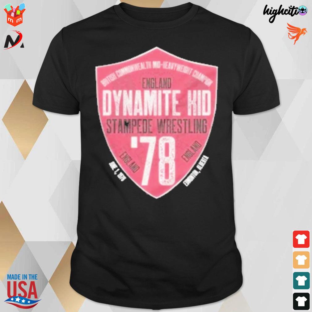 Dynamite kid stampede wrestling England british commonwealth 78 t-shirt