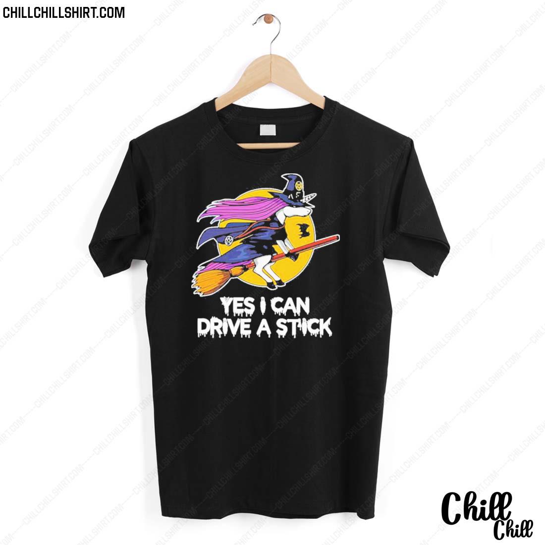 Nice unicorn Witch Yes I Can Drive A Stick Halloween 2022 Shirt