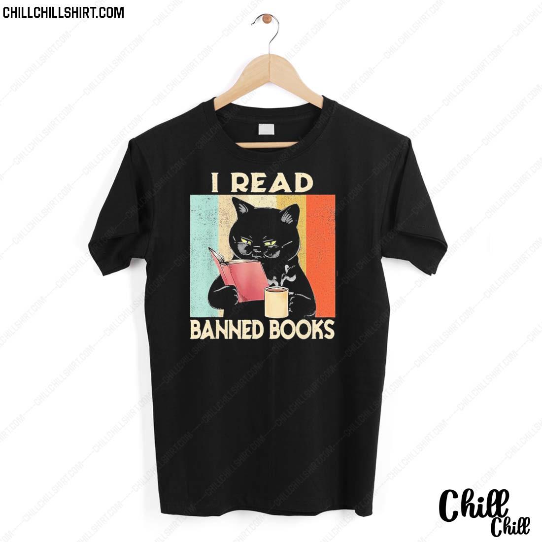 Official cat I Read Banned Books Shirt
