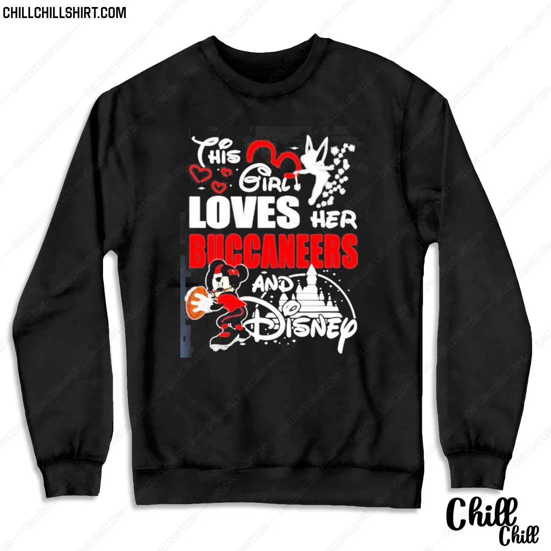 Official disney This Girl Loves Her Mickey Mouse And Tampa Bay Buccaneers Shirt Sweater