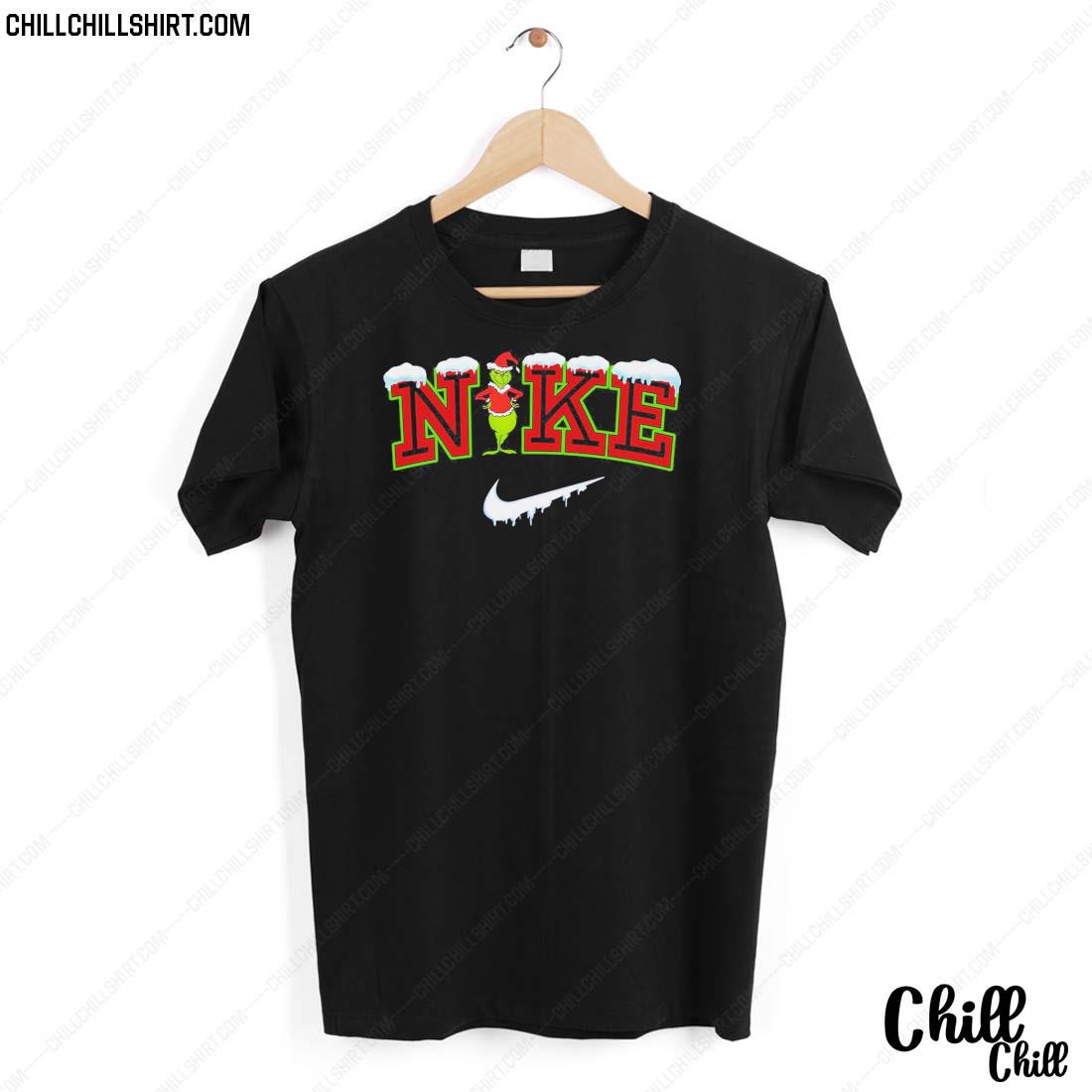 Official nike Unisex Grinch Embroidery Christmas Nike Shirt