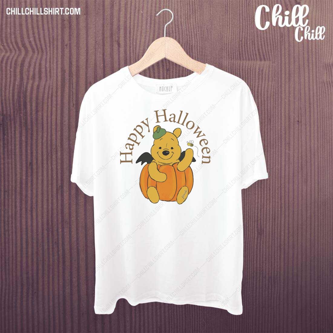 Official pooh On Pumpkin Halloween T-shirt
