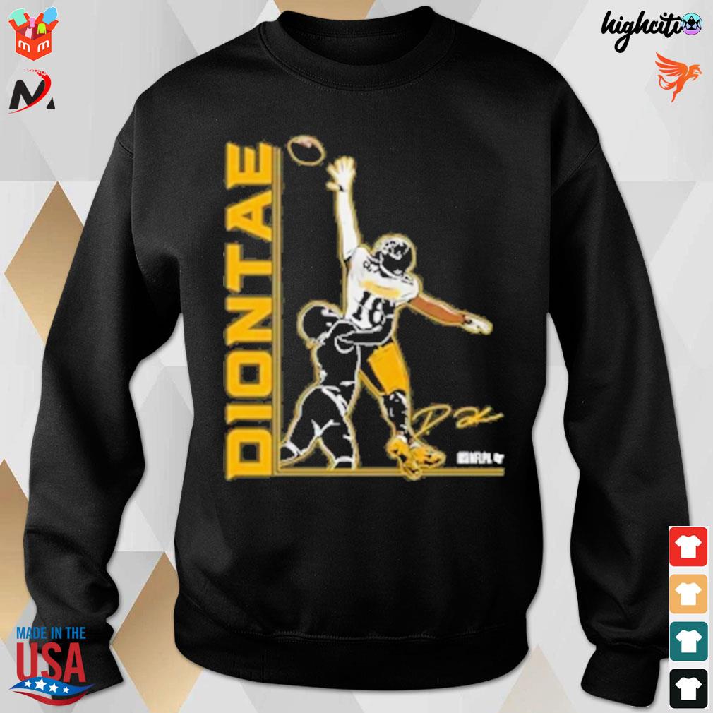 Pittsburgh Steelers Diontae Johnson one hand signature t-s sweatshirt
