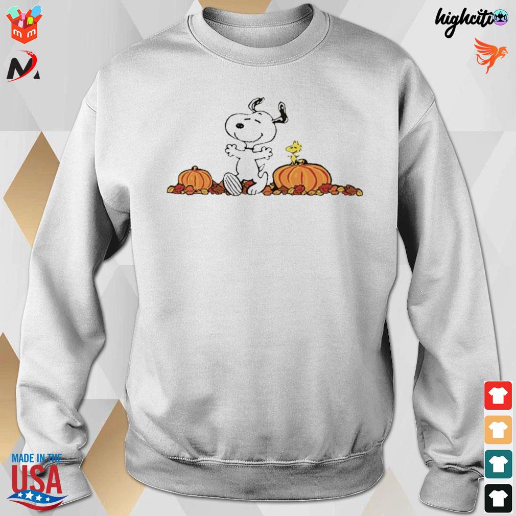 Snoopy dog autumn pumpkins Peanuts halloween t-s sweatshirt