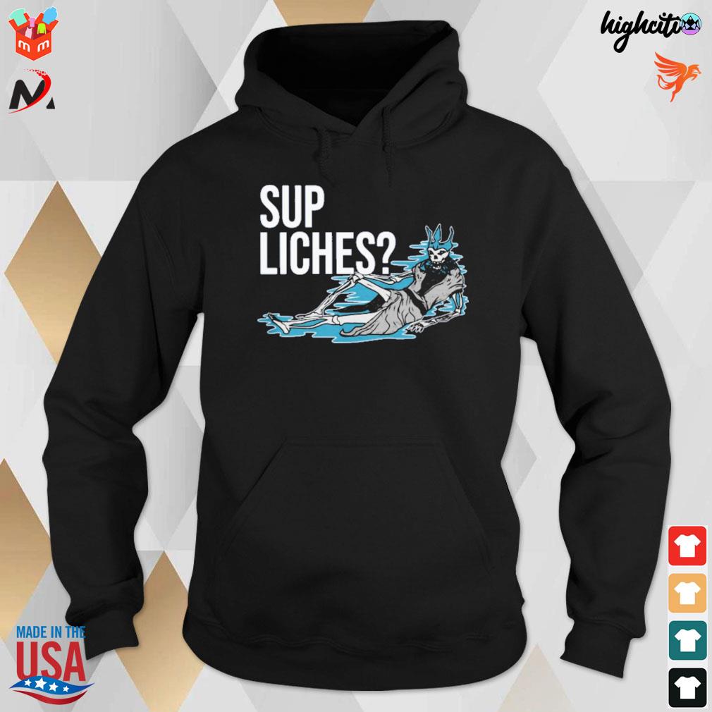 Sup liches for games Yodonna skeleton t-s hoodie