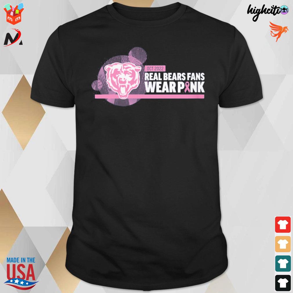The Oct 2022 real bears fans wear pink bear t-shirt
