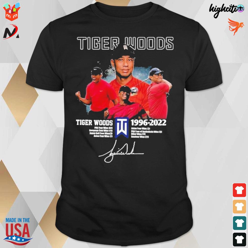 Tiger Woods 1099 2022 AsianTexas Whiles Tiger Woods signature t-shirt