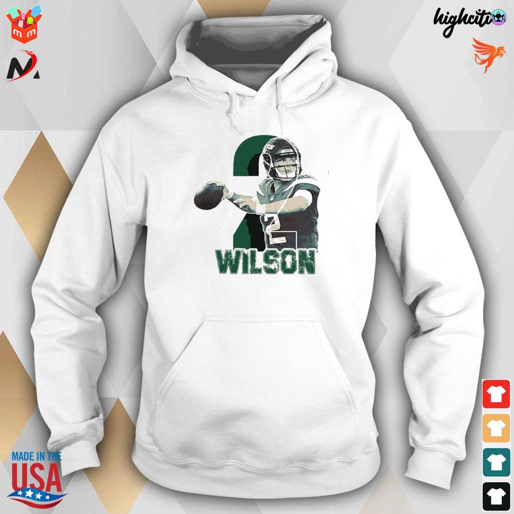 #2 Zach Wilson Football pros retro graphic t-s hoodie