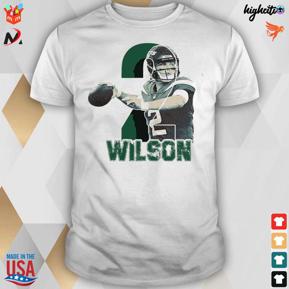 #2 Zach Wilson Football pros retro graphic t-shirt