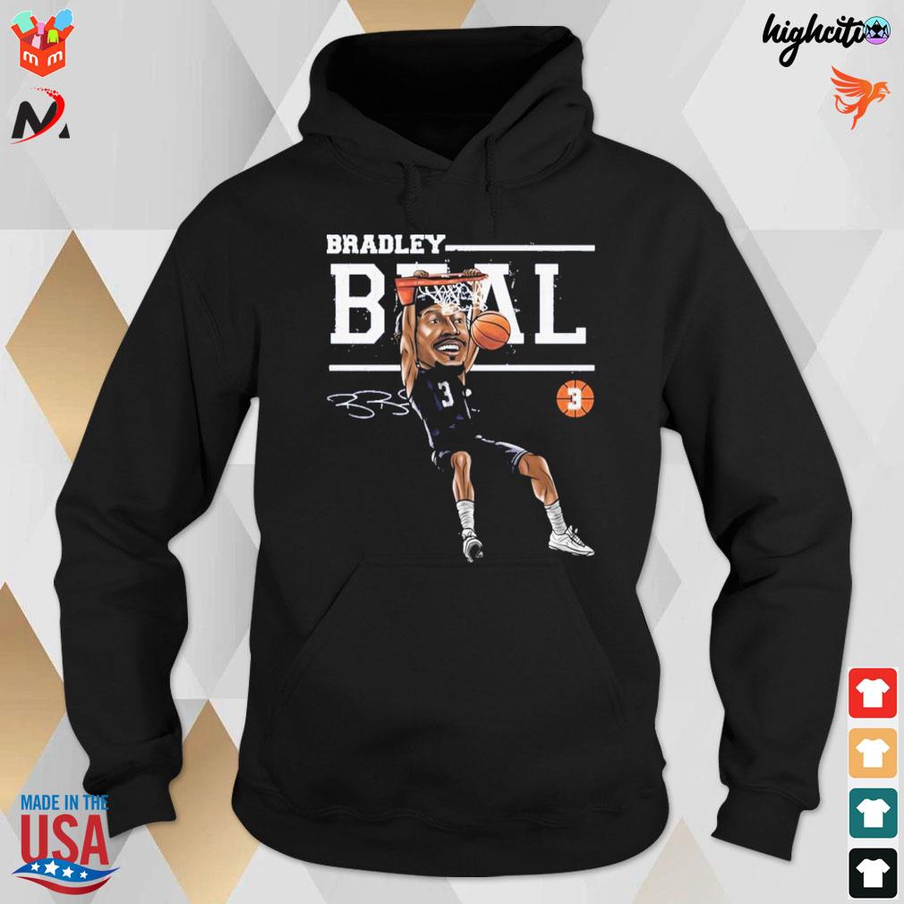 #3 Bradley Beal cartoon signature t-s hoodie