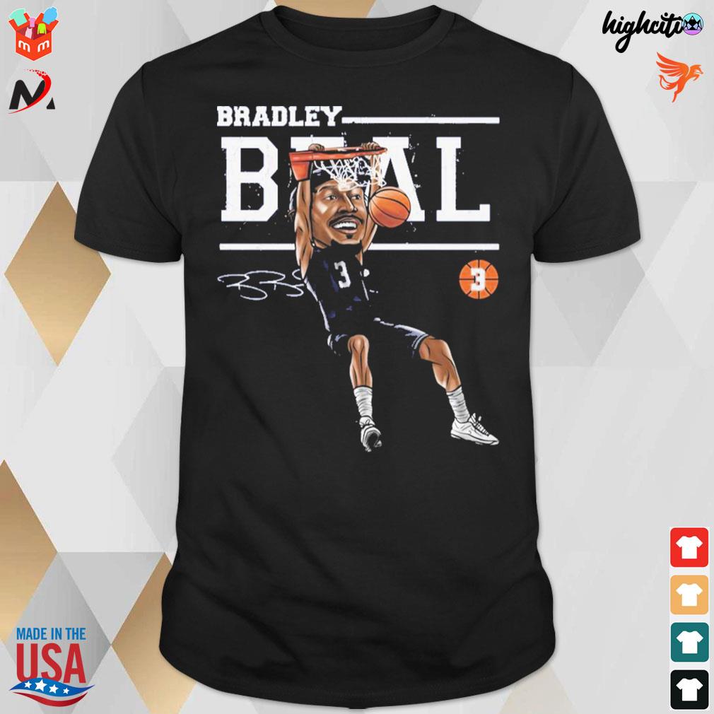 #3 Bradley Beal cartoon signature t-shirt