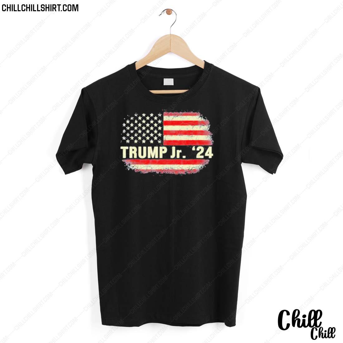 Nice donald Trump Jr. For President 2024 Trump Republican Us Flag T-shirt