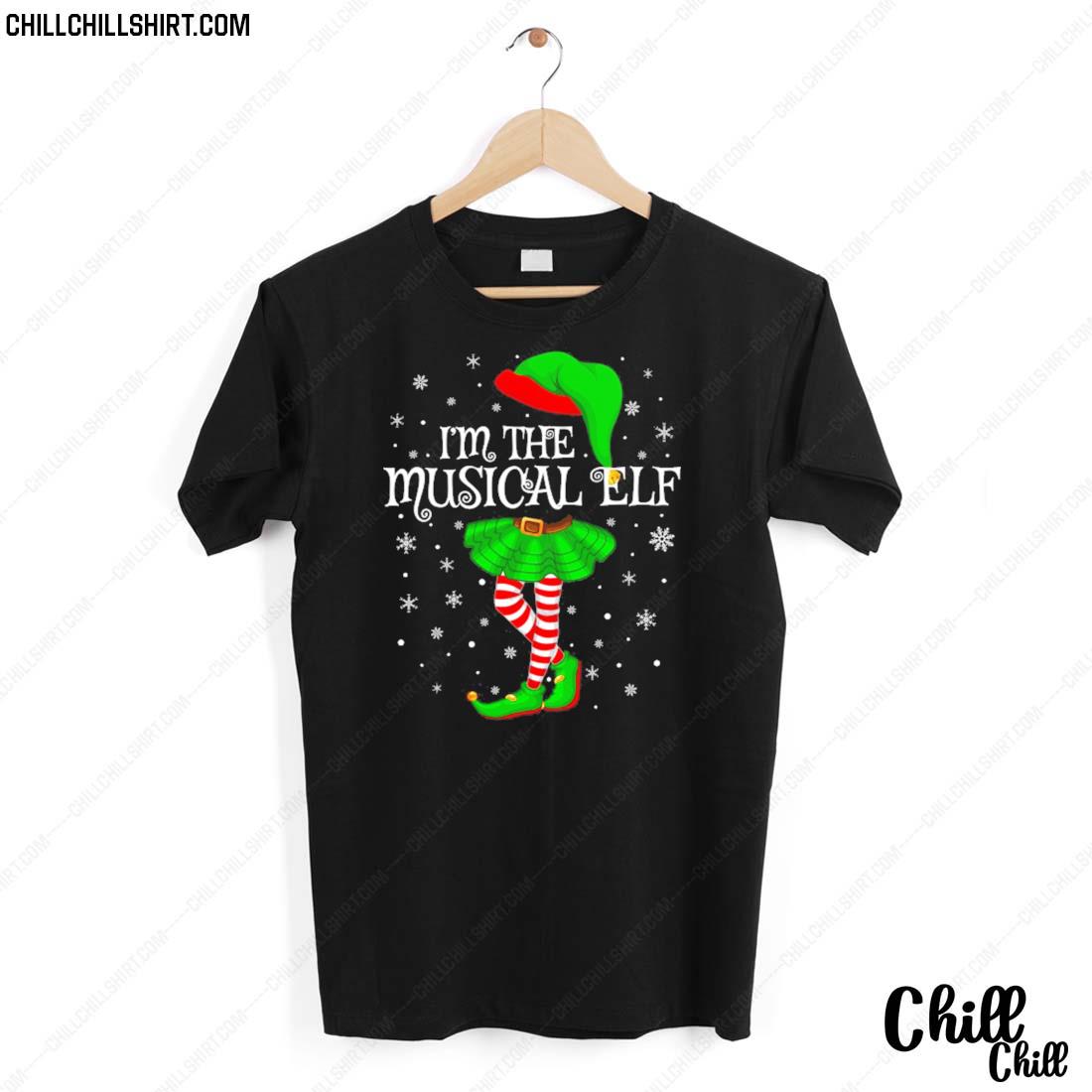Nice family Matching Women Girls I’m The Musical Elf Christmas T-shirt