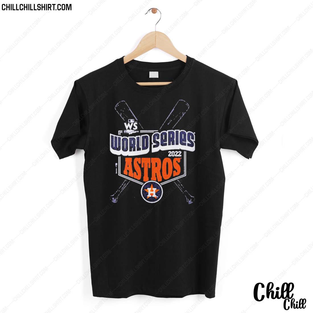Nice houston Astros Majestic Threads 2022 World Series Softhand Batter Up T-shirt