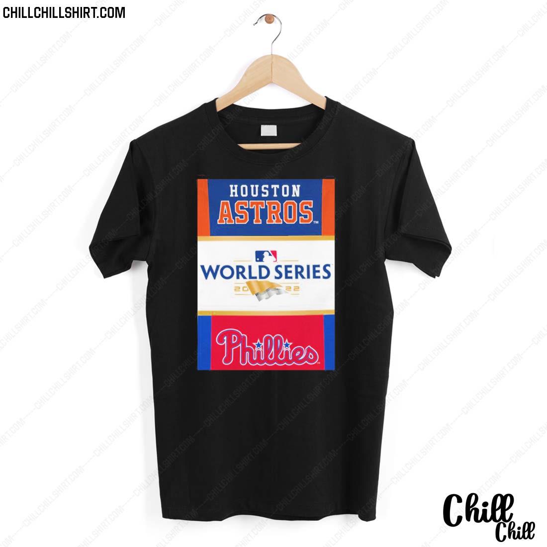 Nice houston Astros Vs. Philadelphia Phillies Wincraft 2022 World Series Matchup T-shirt