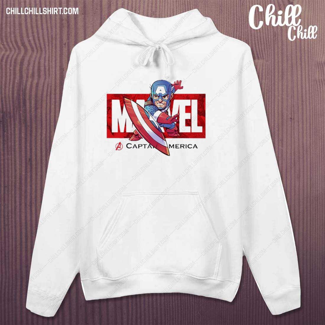 Nice red Captain America T-s hoodie