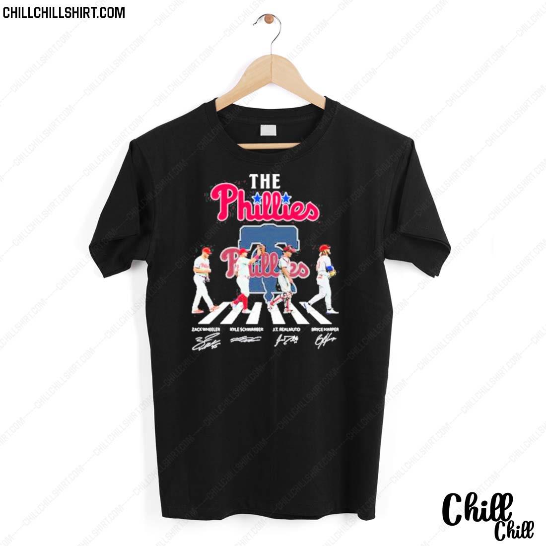 Nice the Phillies Zack Wheeler Kyle Schwarber J.t Realmuto Bryce Harper Abbey Road Signatures T-shirt