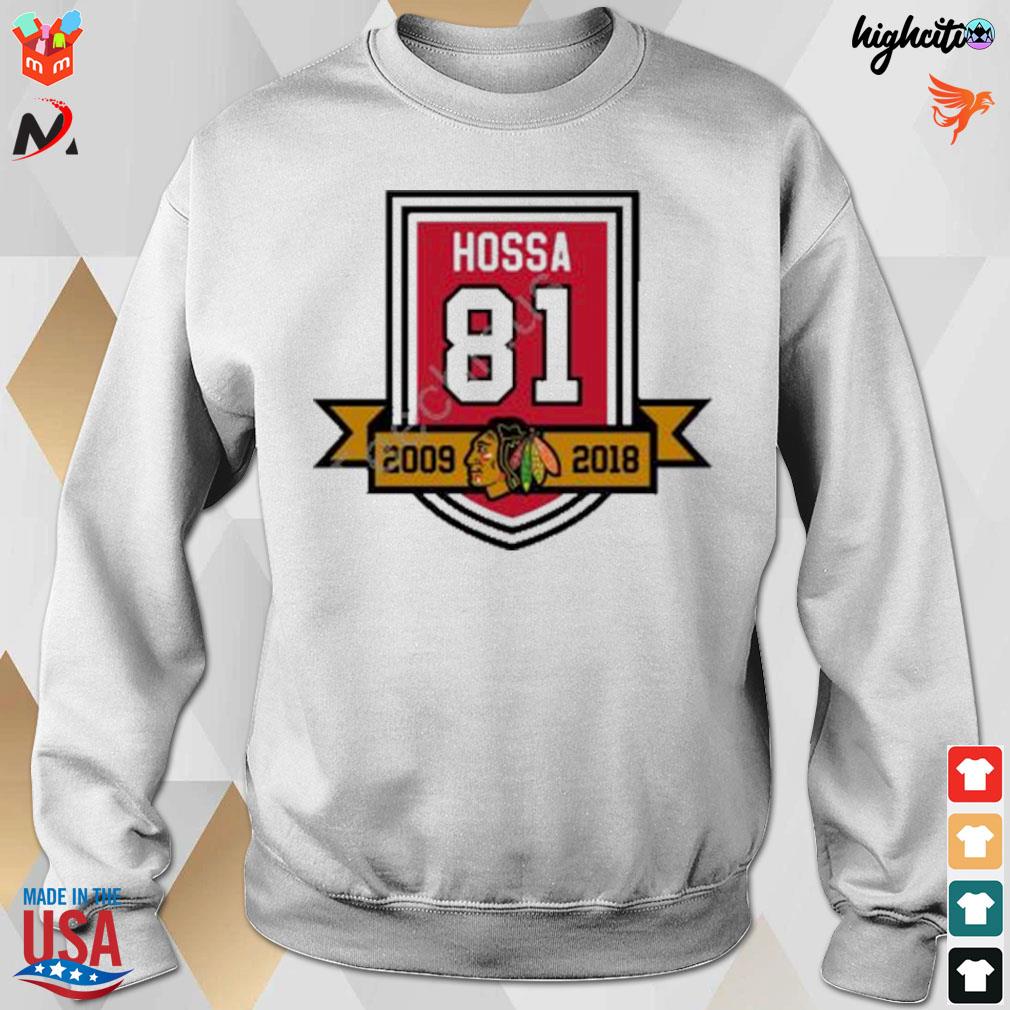 Chicago Blackhawks Hossa 81 2009-2018 logo T-shirt, hoodie