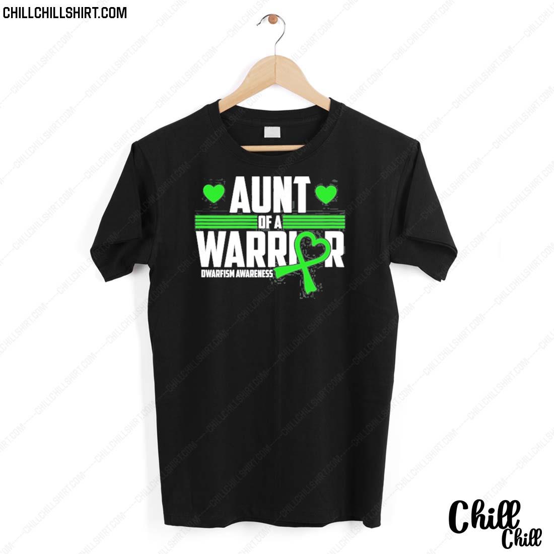 Nice aunt Dwarfism Awareness Green Ribbon Little People Related T-shirt