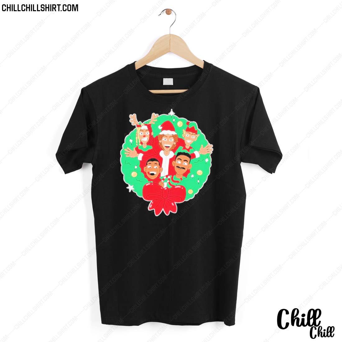 Nice baylen Levine Wreath Christmas T-shirt