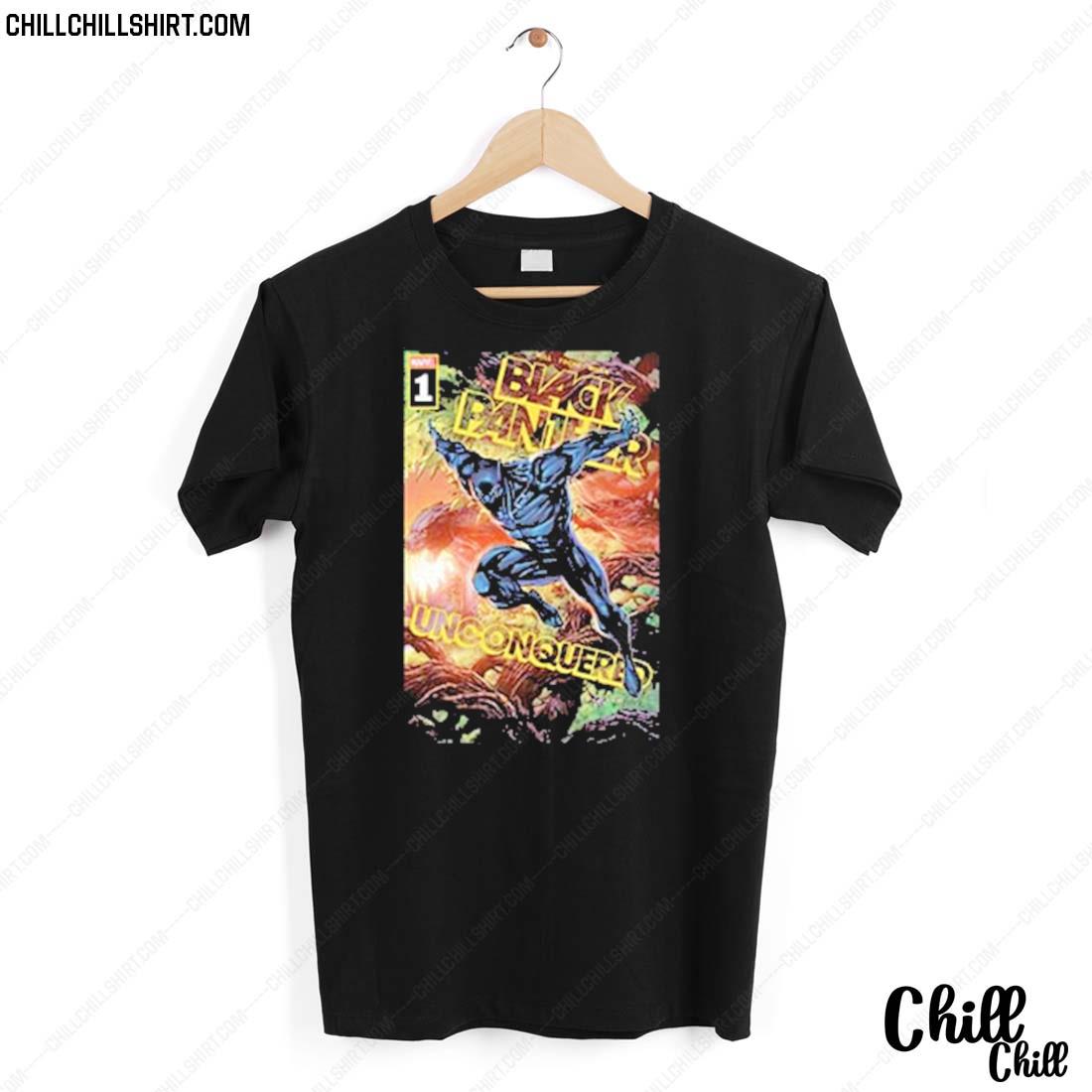 Nice black Panther Unconquered Marvel Studios T-shirt