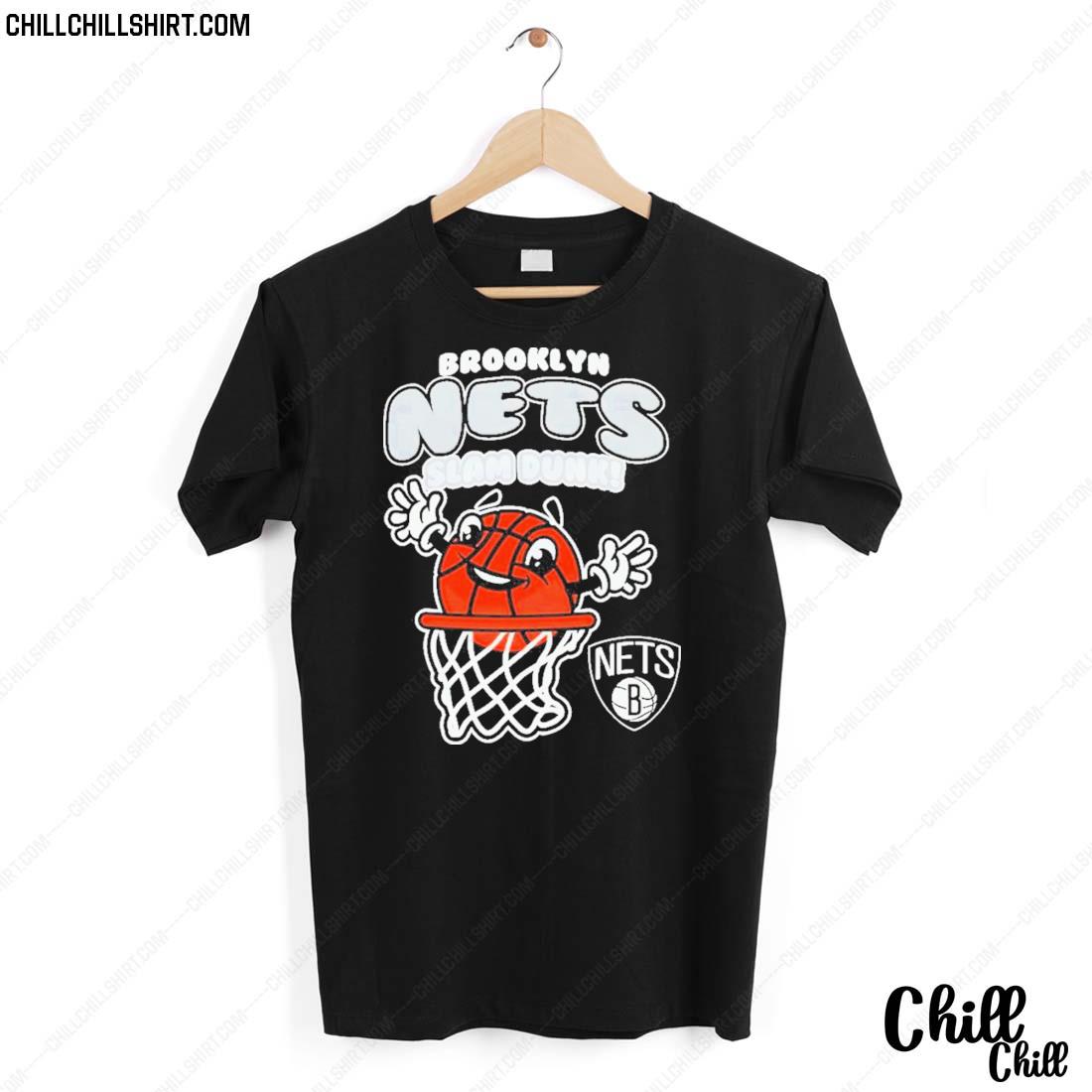 Nice brooklyn Nets Infant Happy Slam Dunk T-shirt