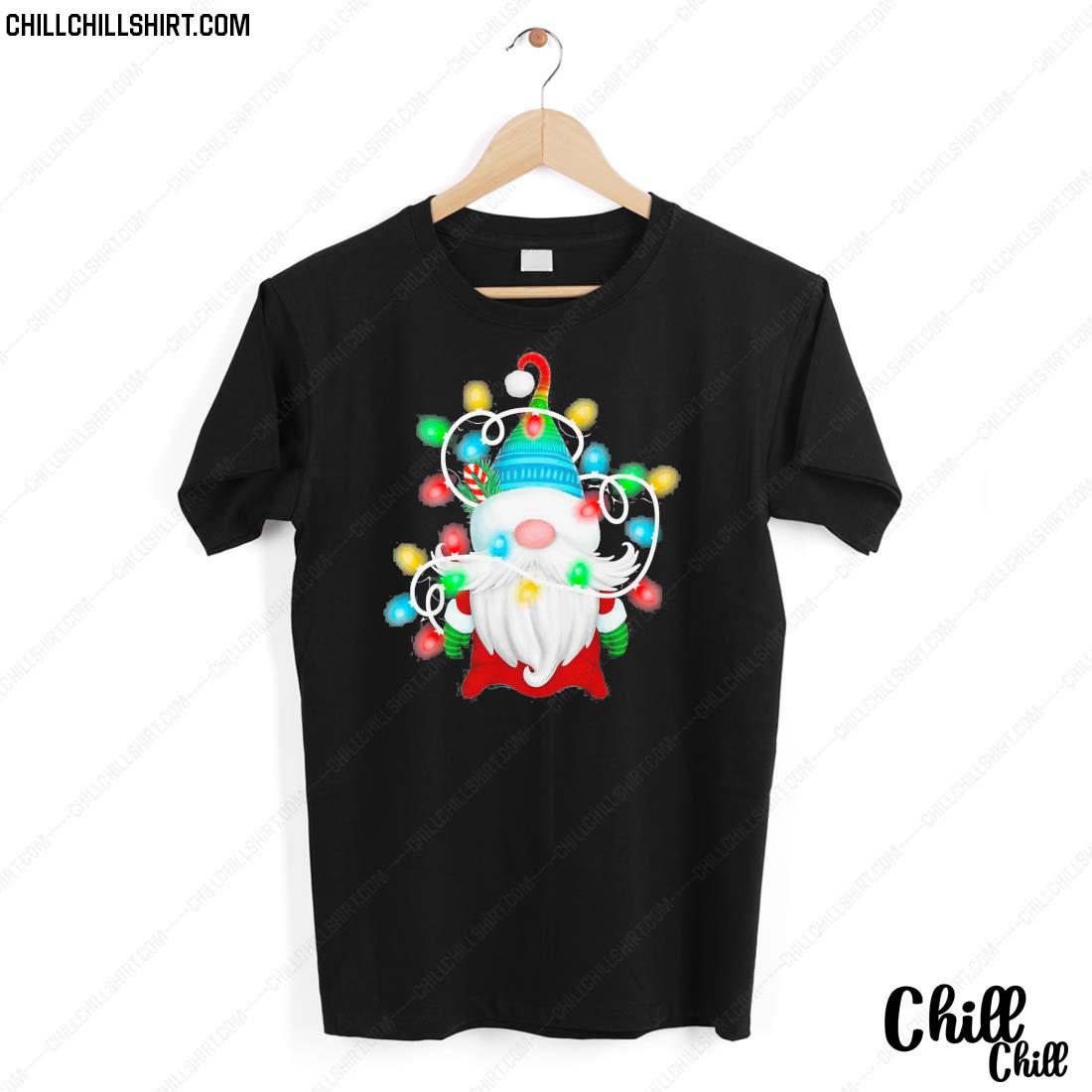 Nice christmas Lights Gnome Xmas T-shirt