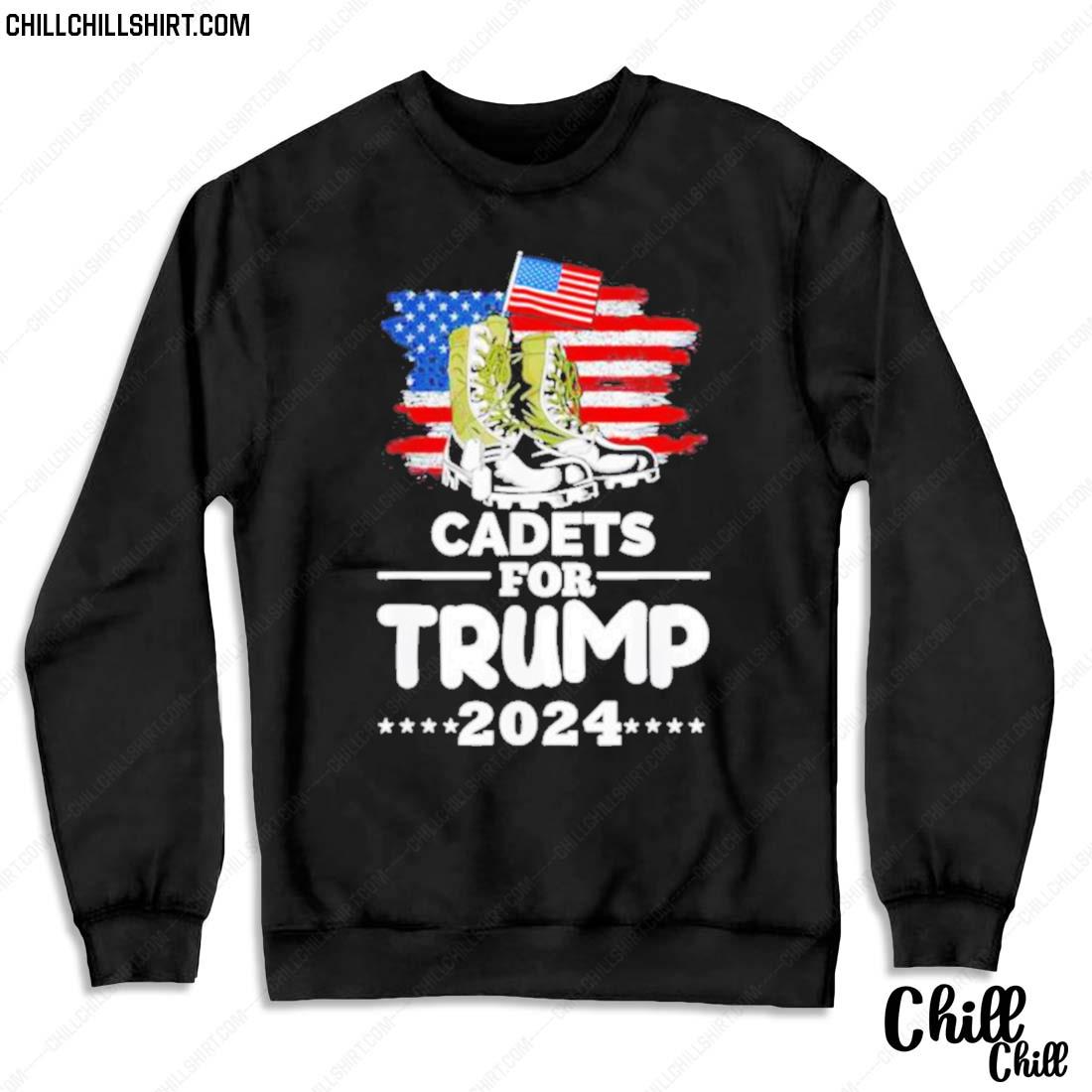 Nice donald Trump 2024 For Cadets Patriotic Election T-s Sweater