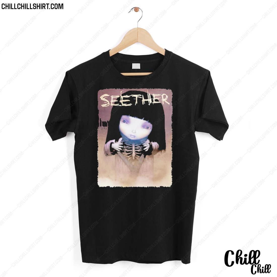 Nice finding Beauty In Negative Spaces Band Seether T-shirt