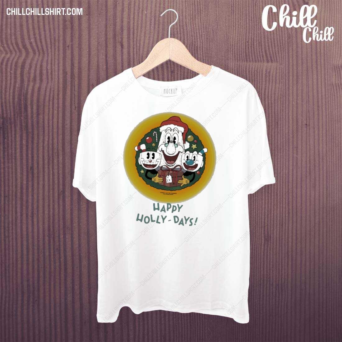 Nice happy Holly-days The Cuphead Show T-shirt